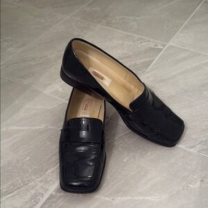 Talbots Navy Patent Leather Loafers Sz 9M